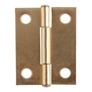 Bisagra Cuadrada Ligera Perno Remachado Sin Tornillos 2" Laton Brillante Dexter