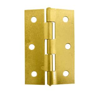 [7201 / 28800] Bisagra cuadrada ligera perno suelto con tornillos 3" laton brillante Dexter