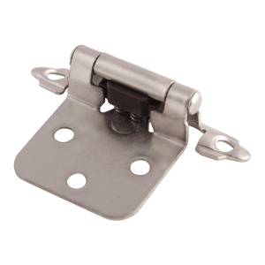 Bisagra de parche niquel satinado sin tornillos con 2pz Handy Home