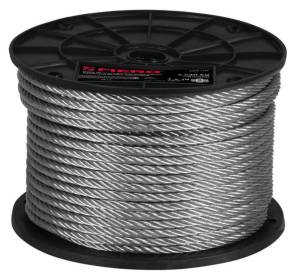 Cable de acero flexible 7 x 19 1/8" carrete plastico 75m cab1/8f fiero