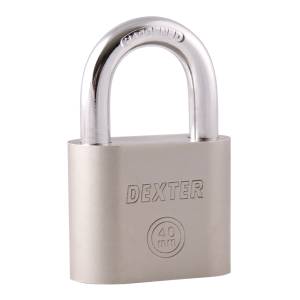 [6964] Candado Acero 40Mm Llave Antigua Gancho Corto Combinacion De Disco Dexter