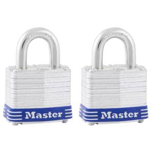 Candado laminado 40mm llave tradicional gancho corto con 2pz Master Lock