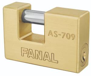 Candado Laton 75Mm Llave De Puntos Antipalanca Pulido Fanal