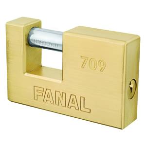 [CS1-TX-709 / 43353] Candado laton 75mm llave/tetra antipalanca pulido CS1709 Fanal
