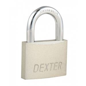 [287099ZN] Candado metalico 30mm llave tradicional gancho corto pulido blister Dexter