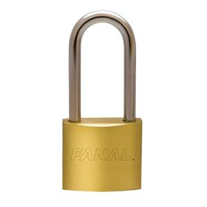 [FH32-B-GL] Candado metalico 32mm llave tradicional gancho largo laton en caja Fanal