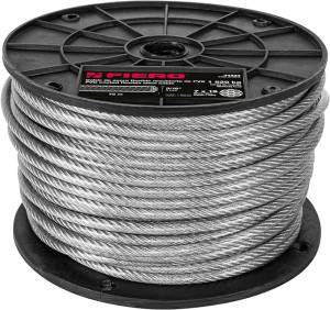 [15230ZN] Cable De Acero Flexible 7 X 19 3/16" Carrete Plastico 75M Cab3/16F Fiero