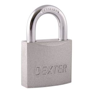 [281732ZN] Candado Metalico 38Mm Llave Tradicional Gancho Corto Pulido En Blister Dexter