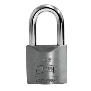 [123_1 / 43323-43392] Candado metalico 38mm llave tradicional gancho largo pulido en caja Phillips