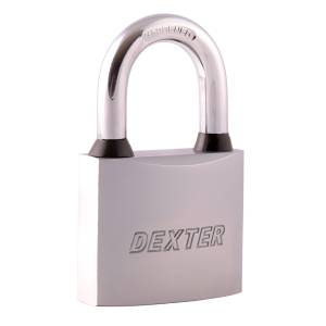[211870ZN] Candado metalico 40mm llave de puntos gancho corto satinado en blister Dexter