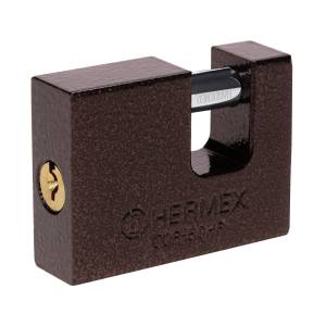 [22515] Candado metalico 50mm llave tradicional antipalanca arena Hermex