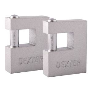 Candado metalico 70mm llave tradicional antipalanca con 2pz Dexter