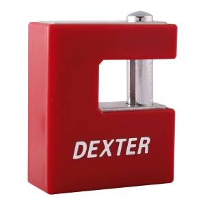 Candado Metalico 70Mm Llave Tradicional Antipalanca Rojo Dexter