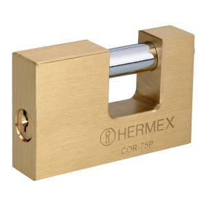 [23524] Candado metalico llave tradicional antipalanca Hermex