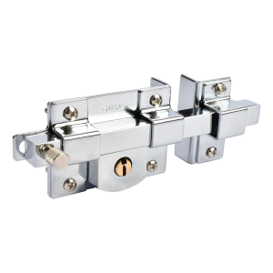 [132CRFD / 43505] Cerradura barra fija derecha llave tradicional cromada caja Fanal