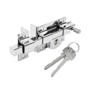 [132CRFI  / 43507] Cerradura barra fija izquierda llave tradicional cromada caja Fanal