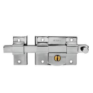 [18844ZN] Cerradura barra fija izquierda llave tradicional cromada en blister Dexter