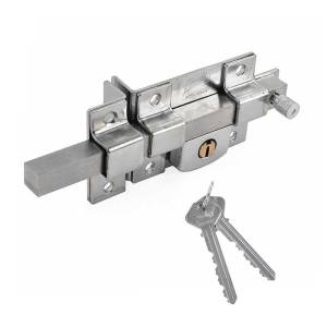 [100_1 / 43518] Cerradura barra libre izquierda llave tradicional cromada caja Phillips