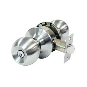 Cerradura cilindrica llave boton cromado mate Sigma Phillips