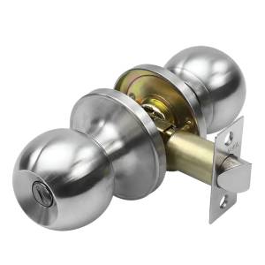 [90430-003] Cerradura cilindrica ranura/boton acero inoxidable Bolton caja Fanal