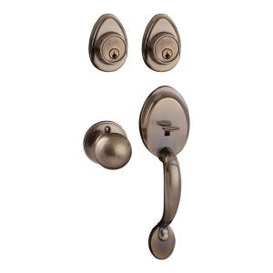 [67402] Cerradura gatillo llave/llave laton antiguo Tauro Dexter