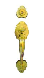 Cerradura Gatillo Llave/Llave Laton Brillante Tripoli Dexter