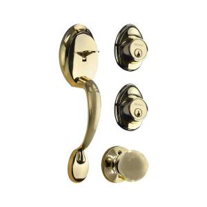 [90500-002] Cerradura gatillo llave/llave laton brillante Versalles Fanal