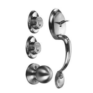 [90500-003] Cerradura gatillo llave/llave niquel satinado Versalles Fanal