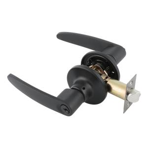 Cerradura manija llave boton negra Granito Dexter