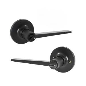 [90450-067] Cerradura manija llave/mariposa negro mate Rennes Fanal