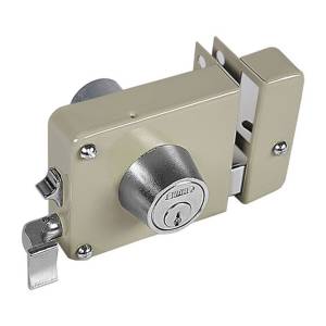 Cerradura sobreponer derecha beige montafacil caja Fanal