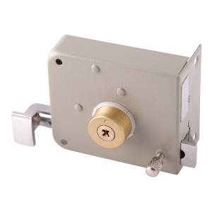 [6756 / 43578] Cerradura sobreponer derecha gris montafacil caja Dexter