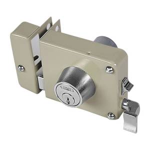 [175MFBI / 43575-27046] Cerradura sobreponer izquierda beige montafacil caja Fanal