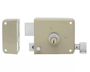 [2309_2] Cerradura sobreponer izquierda beige montafacil caja Phillips