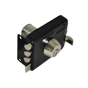 [5804] Cerradura Sobreponer Izquierda Negra Montafacil 3 Barras Dexter