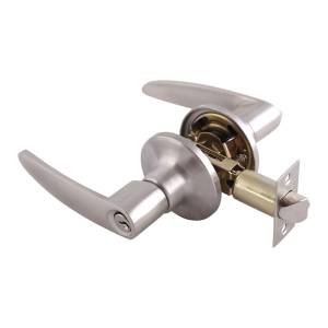 Cerradura Manija Llave Boton Niquel Satinado Granito Dexter