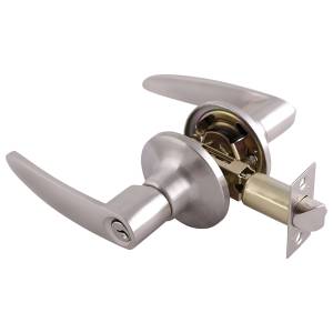 Cerradura Manija Ranura Boton Niquel Satinado Granito Dexter