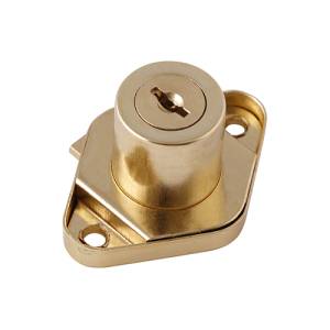 [6843 / 23505] Cerradura para mueble accion vertical latonada Dexter