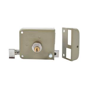 [2306_1] Cerradura sobreponer derecha beige clasica caja Phillips