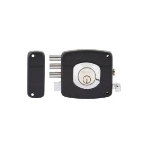 [284441ZN] Cerradura sobreponer izquierda negra montafacil 3 barras Fanal