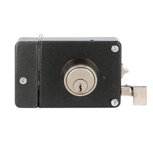 Cerradura sobreponer izquierda negra montafacil Fanal