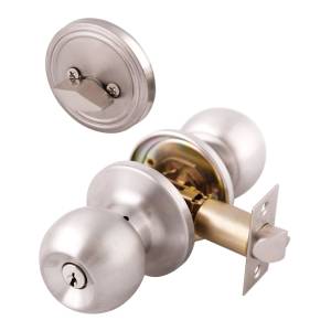 [6704_2] Cerradura Tubular Cerrojo Llave Mariposa Acero Inoxidable Barza Dexter