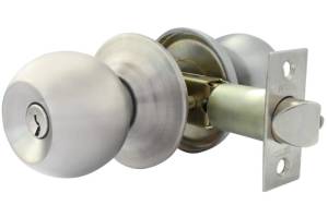 [6817] Cerradura tubular llave boton acero inoxidable Barza Dexter