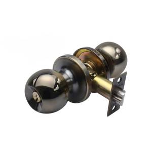 [90450-004] Cerradura tubular llave/boton laton antiguo Bolton blister Fanal