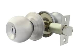 [6618 / 23663] Cerradura tubular ranura boton acero inoxidable Barza Dexter