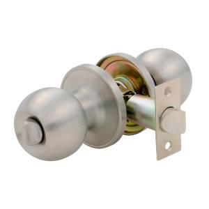 Cerradura tubular ranura/boton acero inoxidable Bolton blister Fanal