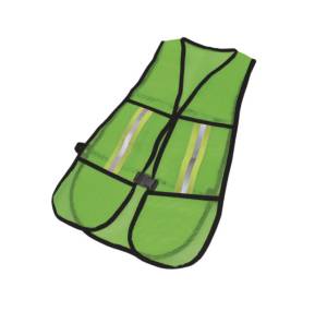 [CHMRBSV / 21026] Chaleco de seguridad de malla con reflejante verde By Lack