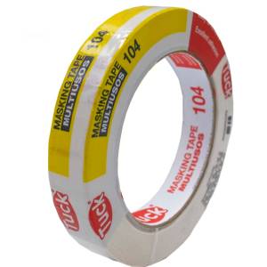 [100400] Cinta masking tape 3/4" x 50 mt multiusos 104 Tuk