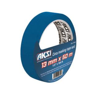 [109112 / 12621] Cinta masking tape 3/4" x 50m para pintor Azul Aksi