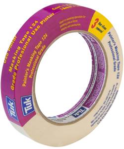 [102409] Cinta masking tape 3/4" x 50m para pintor Rosa 124 Tuk
